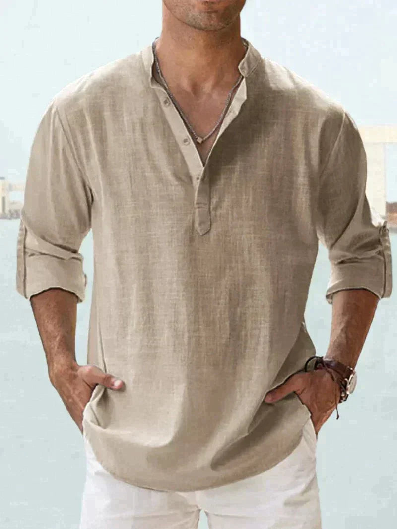 Henley Shirt Herren | Lässig & Elegant für Sommer & Urlaub