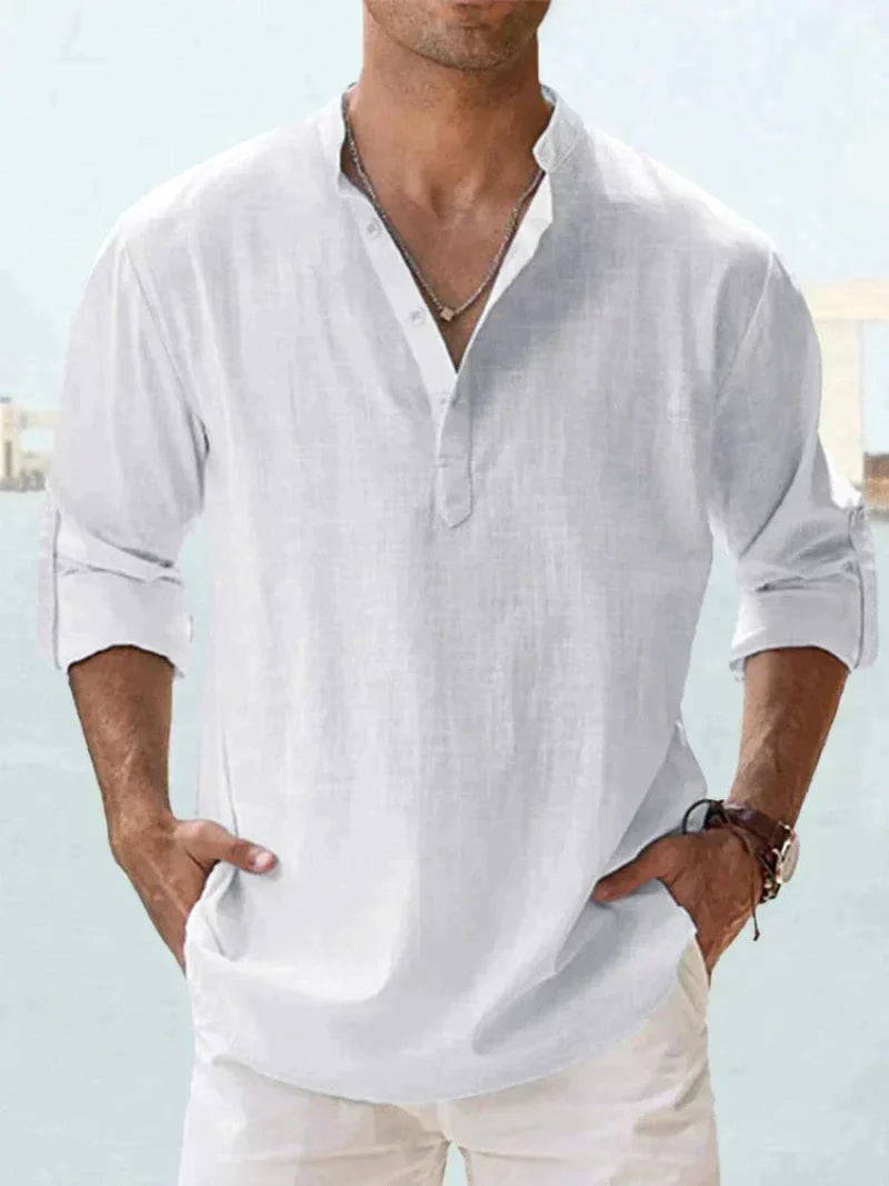 Henley Shirt Herren | Lässig & Elegant für Sommer & Urlaub