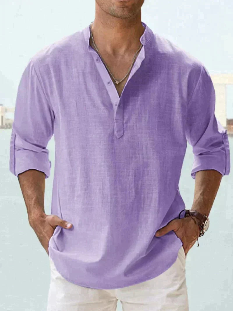 Henley Shirt Herren | Lässig & Elegant für Sommer & Urlaub