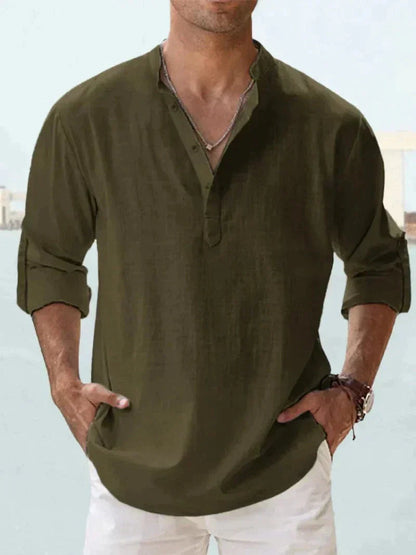 Henley Shirt Herren | Lässig & Elegant für Sommer & Urlaub