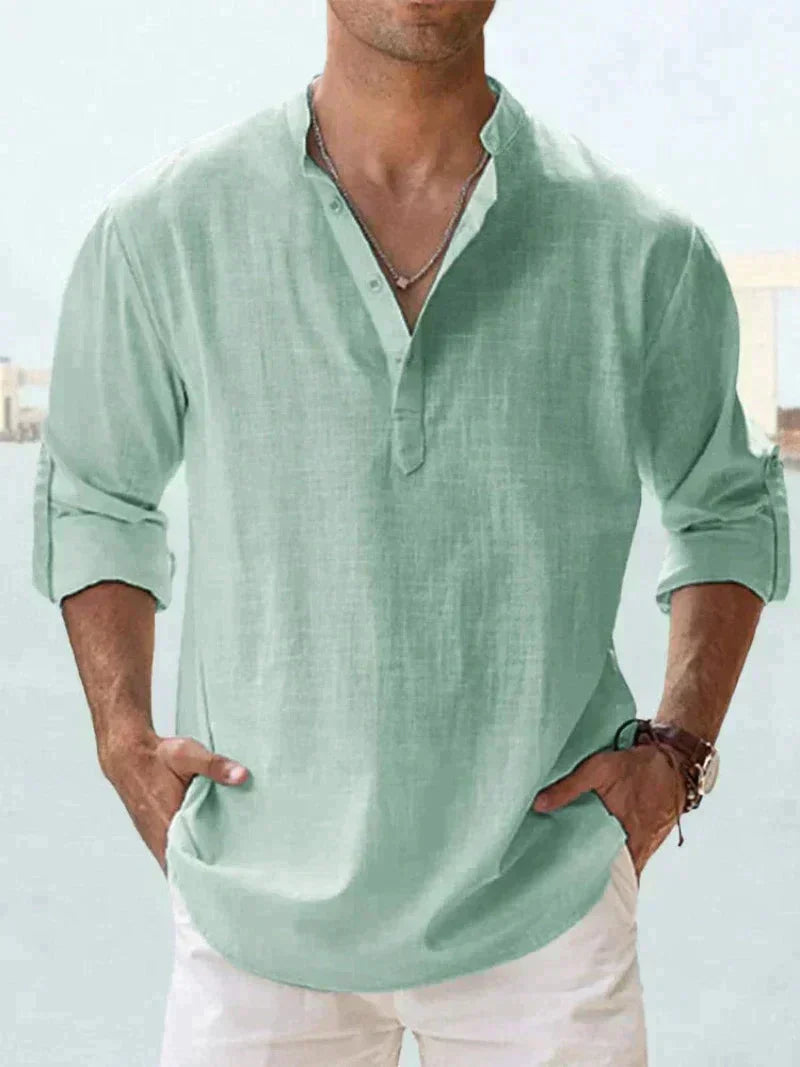 Henley Shirt Herren | Lässig & Elegant für Sommer & Urlaub