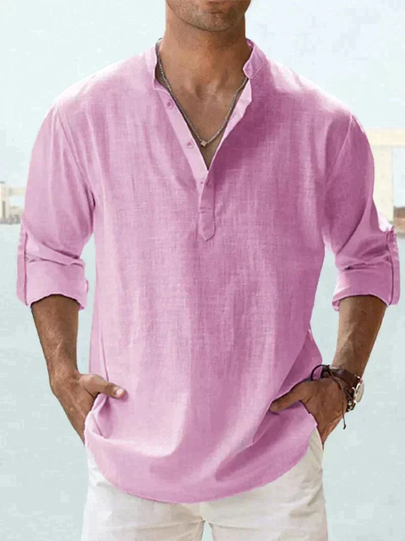 Henley Shirt Herren | Lässig & Elegant für Sommer & Urlaub