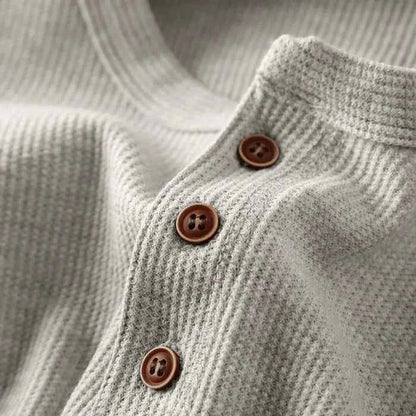 Poloshirt Herren | Henley-Knopfleiste & Slim Fit Style