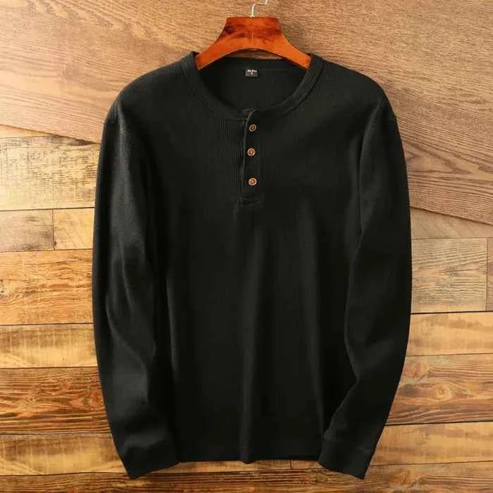 Poloshirt Herren | Henley-Knopfleiste & Slim Fit Style