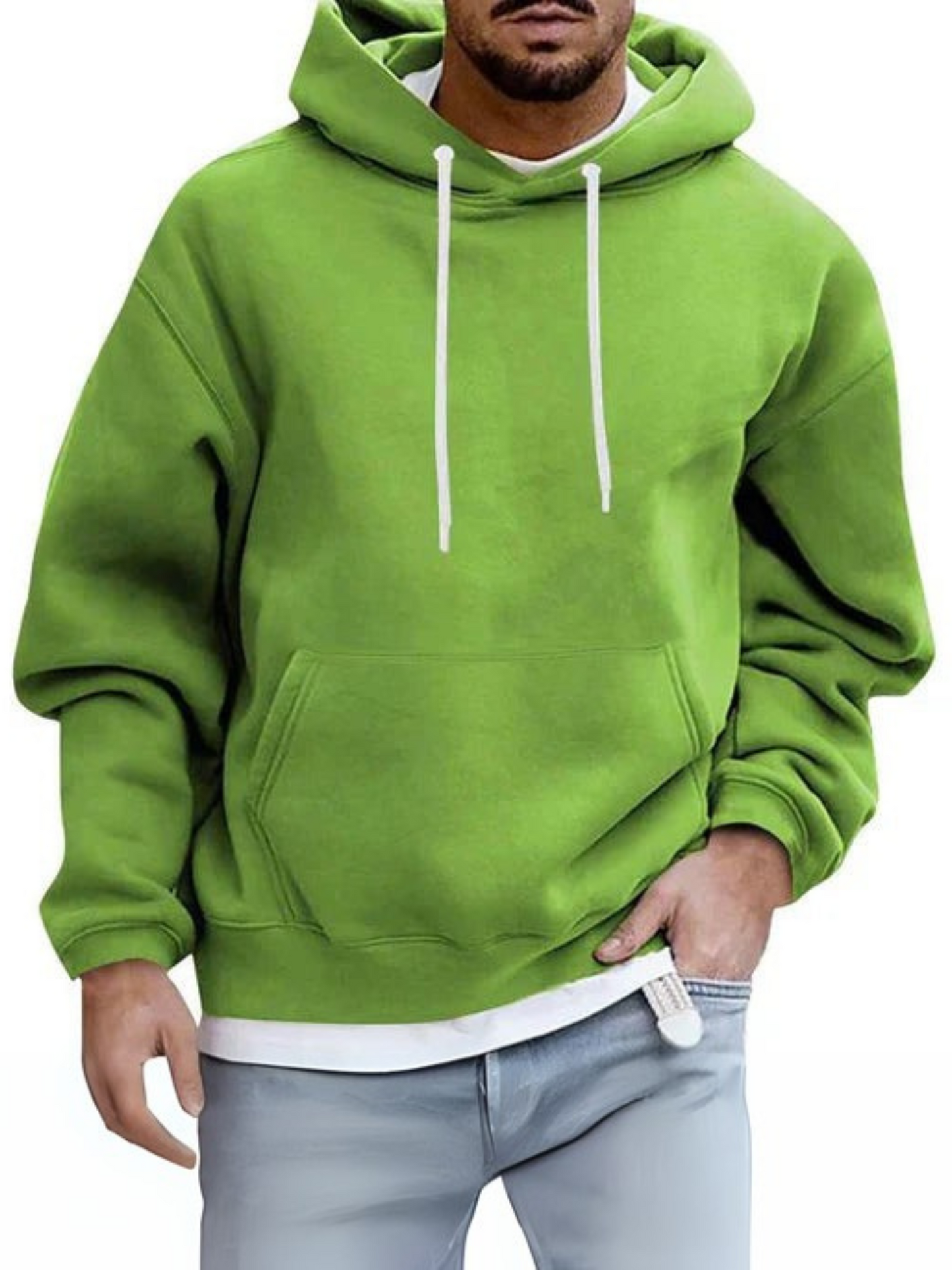 Herren Hoodie, verstellbare Kapuze | Kängurutasche