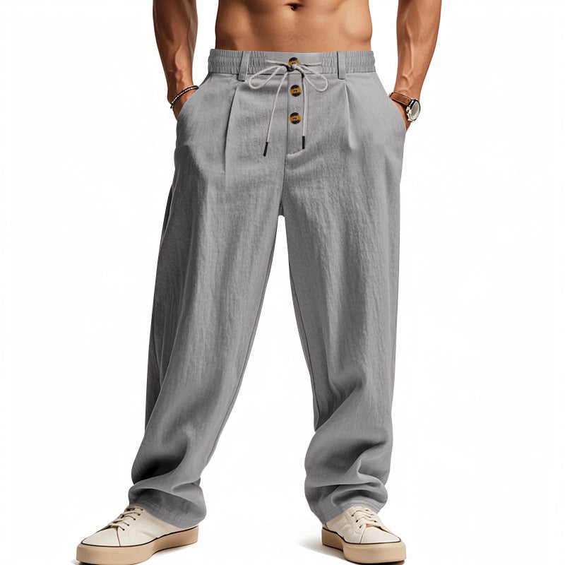 Hose Herren | Lässige Sommerhose mit Kordelzug