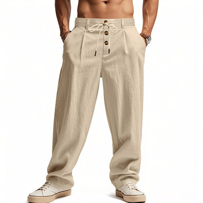 Hose Herren | Lässige Sommerhose mit Kordelzug