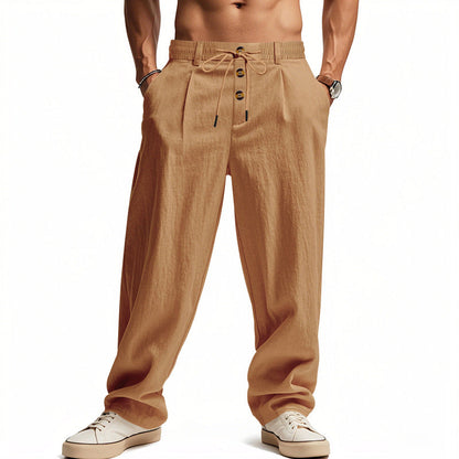 Hose Herren | Lässige Sommerhose mit Kordelzug
