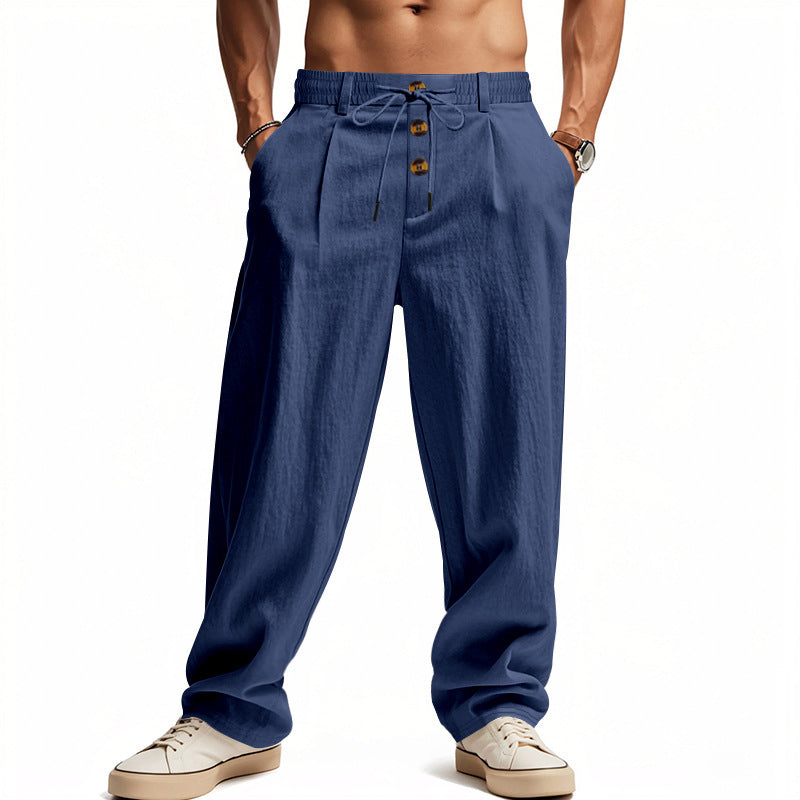 Hose Herren | Lässige Sommerhose mit Kordelzug