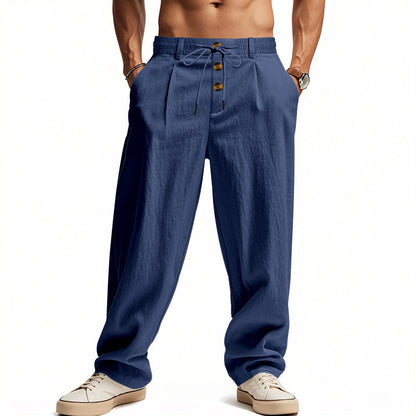 Hose Herren | Lässige Sommerhose mit Kordelzug