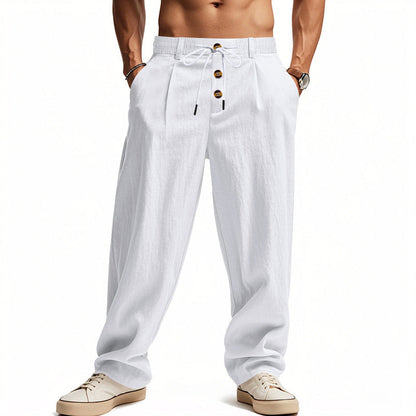Hose Herren | Lässige Sommerhose mit Kordelzug