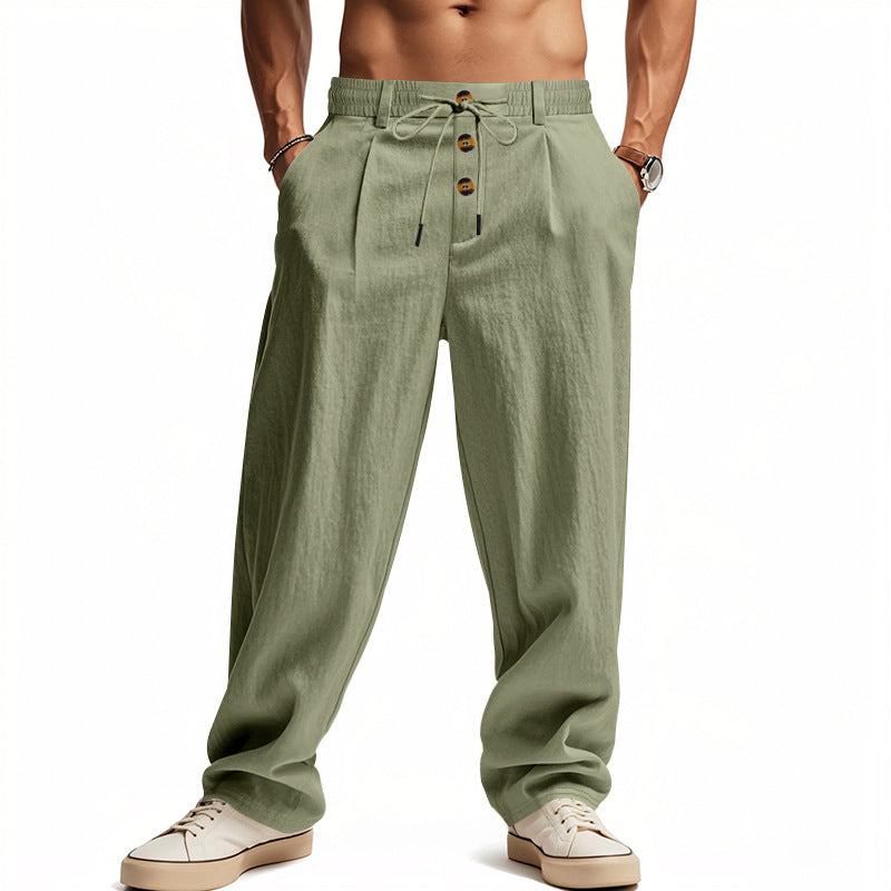 Hose Herren | Lässige Sommerhose mit Kordelzug