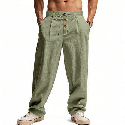 Hose Herren | Lässige Sommerhose mit Kordelzug