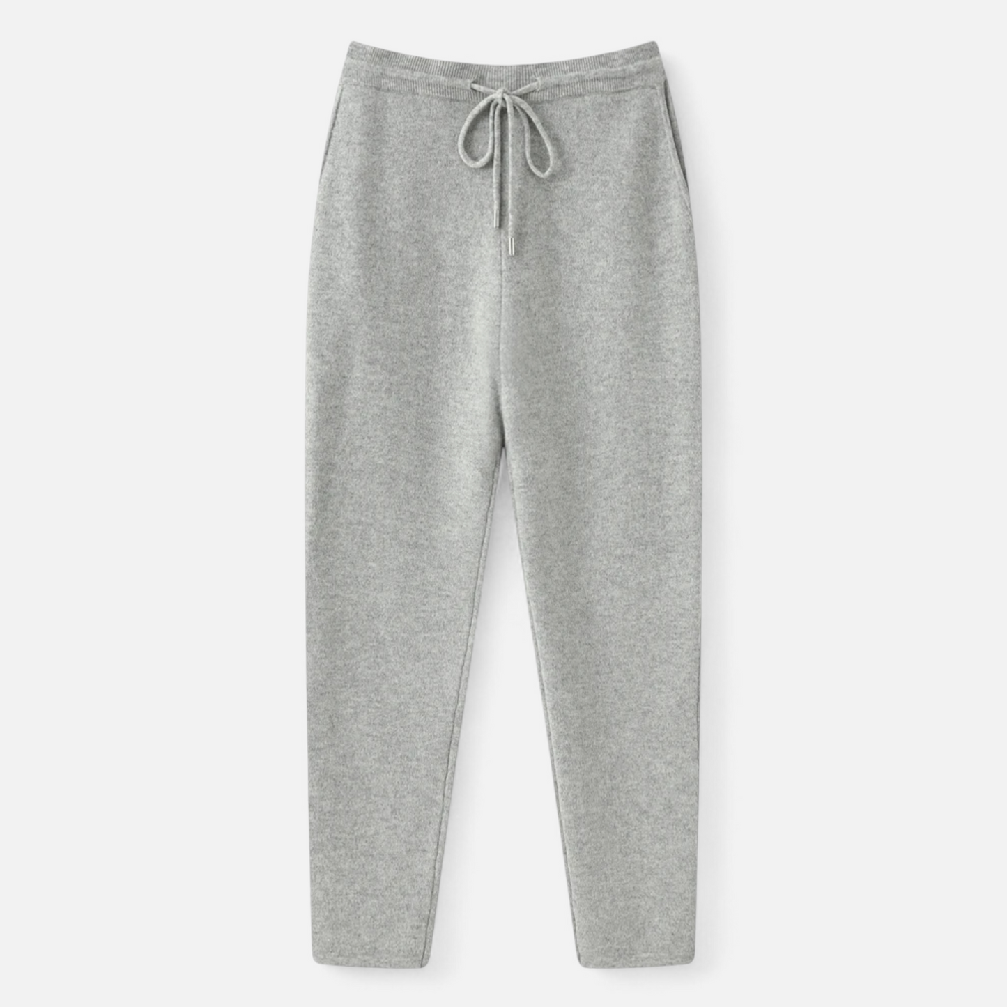 Herrenhose, hochgeschnitten, schmal zulaufend, Strick | Volle Länge