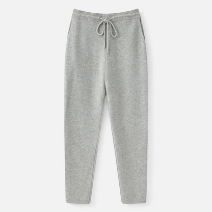 Herrenhose, hochgeschnitten, schmal zulaufend, Strick | Volle Länge