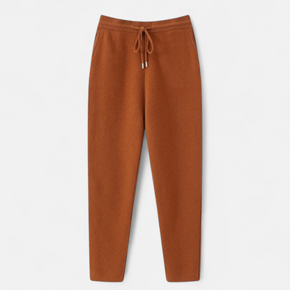Herrenhose, hochgeschnitten, schmal zulaufend, Strick | Volle Länge