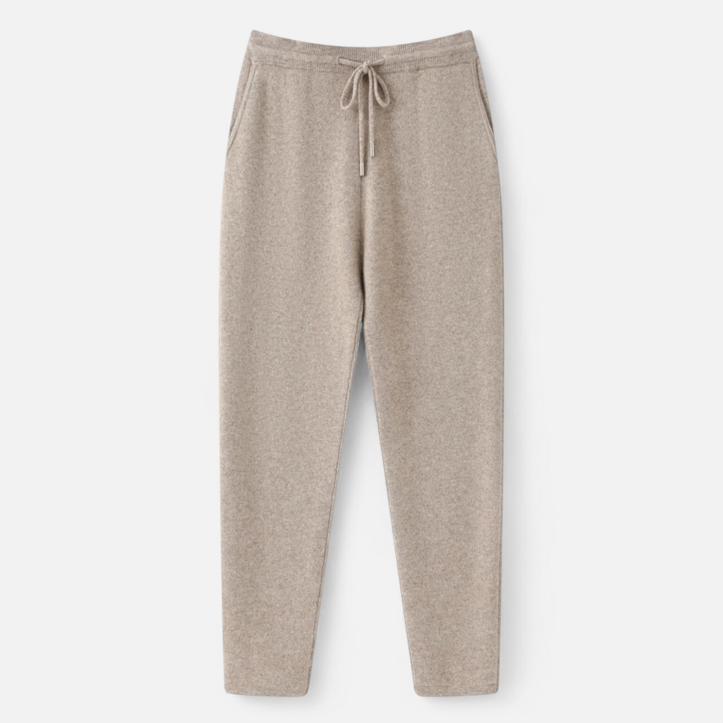 Herrenhose, hochgeschnitten, schmal zulaufend, Strick | Volle Länge