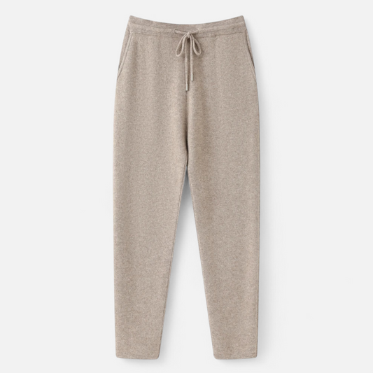 Herrenhose, hochgeschnitten, schmal zulaufend, Strick | Volle Länge