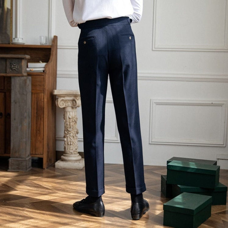 Herrenhose, tailliert, hochgeschnitten | Volle Länge