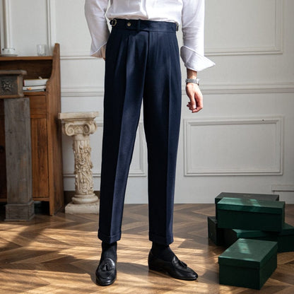 Herrenhose, tailliert, hochgeschnitten | Volle Länge