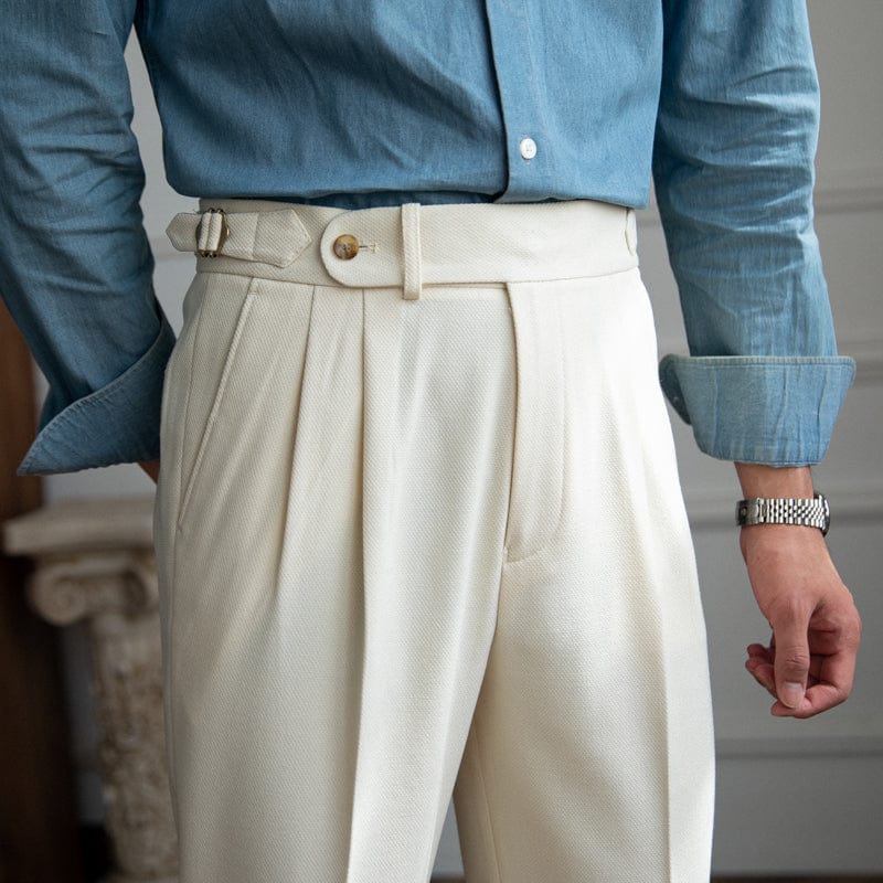Herrenhose, tailliert, hochgeschnitten | Volle Länge