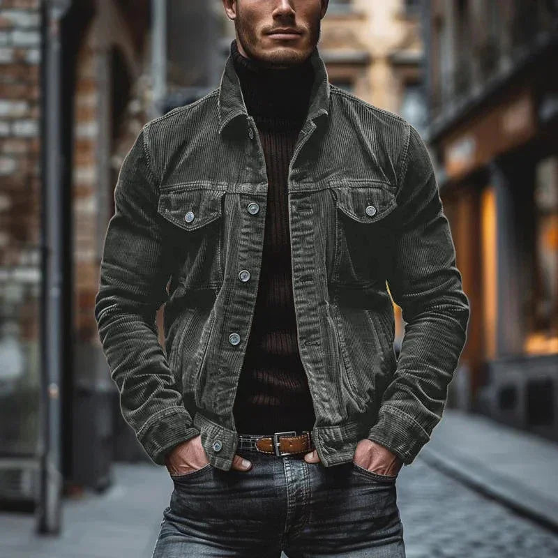 Vintage Herrenjacke | Relaxed Fit mit langen Ärmeln