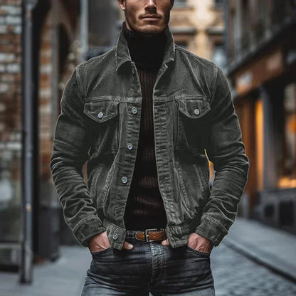 Vintage Herrenjacke | Relaxed Fit mit langen Ärmeln