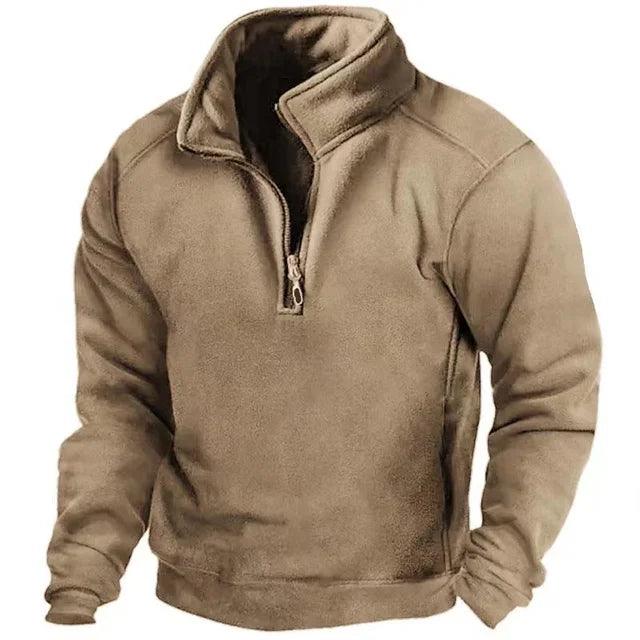 Herrenpullover Winddicht Hoher Kragen | Winter