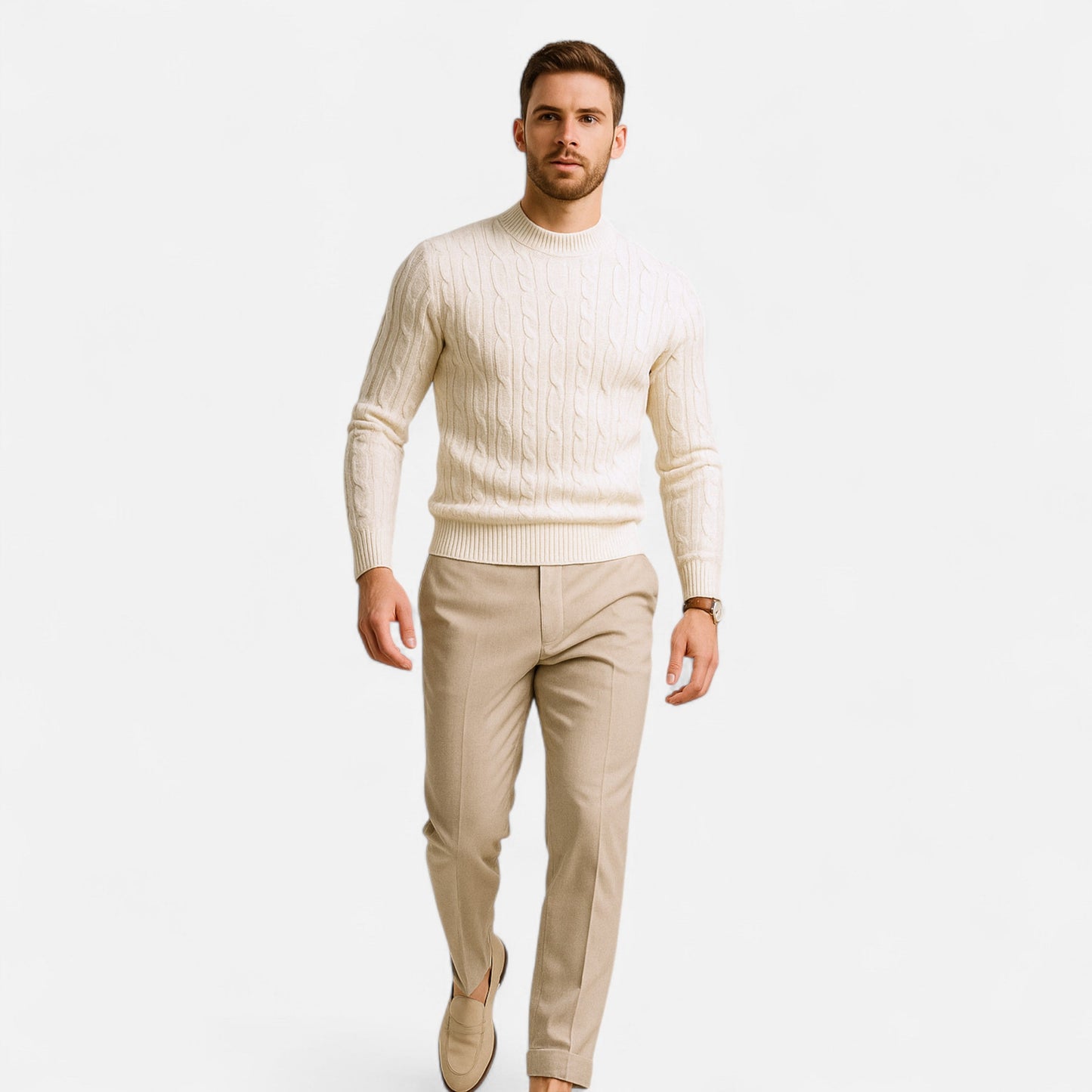 Herren Pullover | Entspannte Passform Klassischer Rundhals für Herbst & Winter