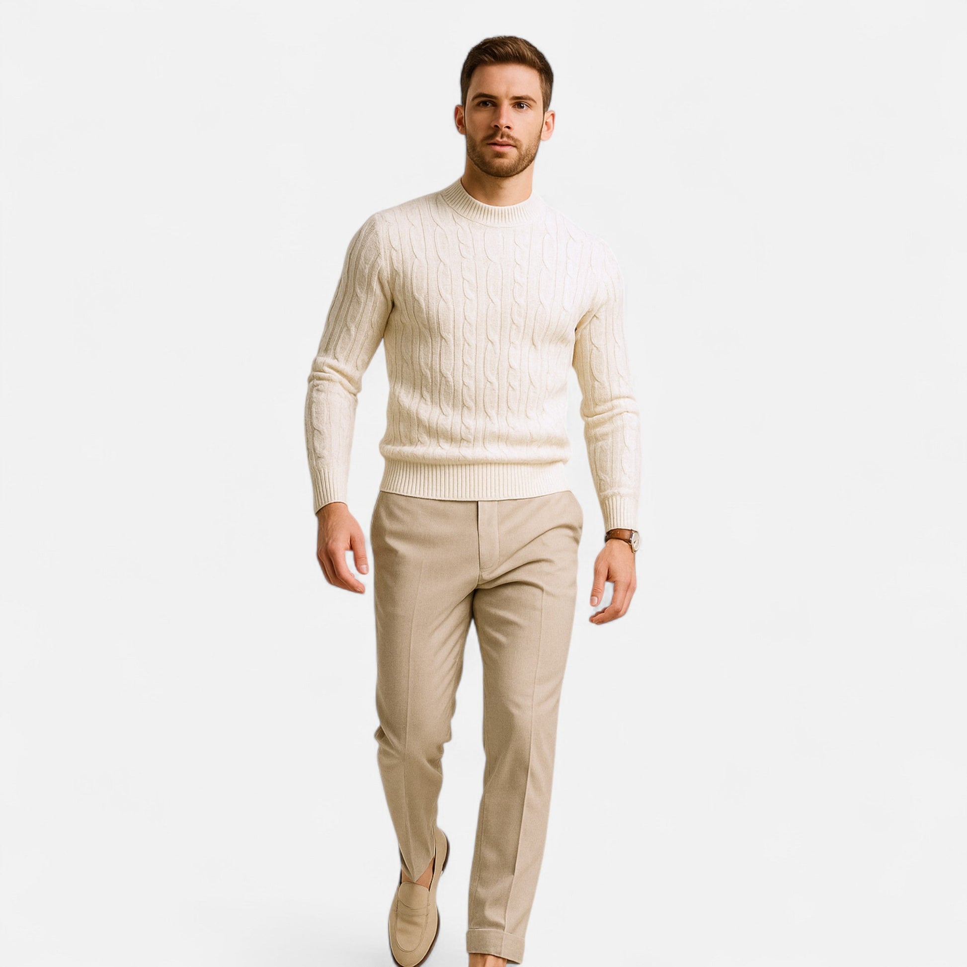 Herren Pullover | Entspannte Passform Klassischer Rundhals für Herbst & Winter