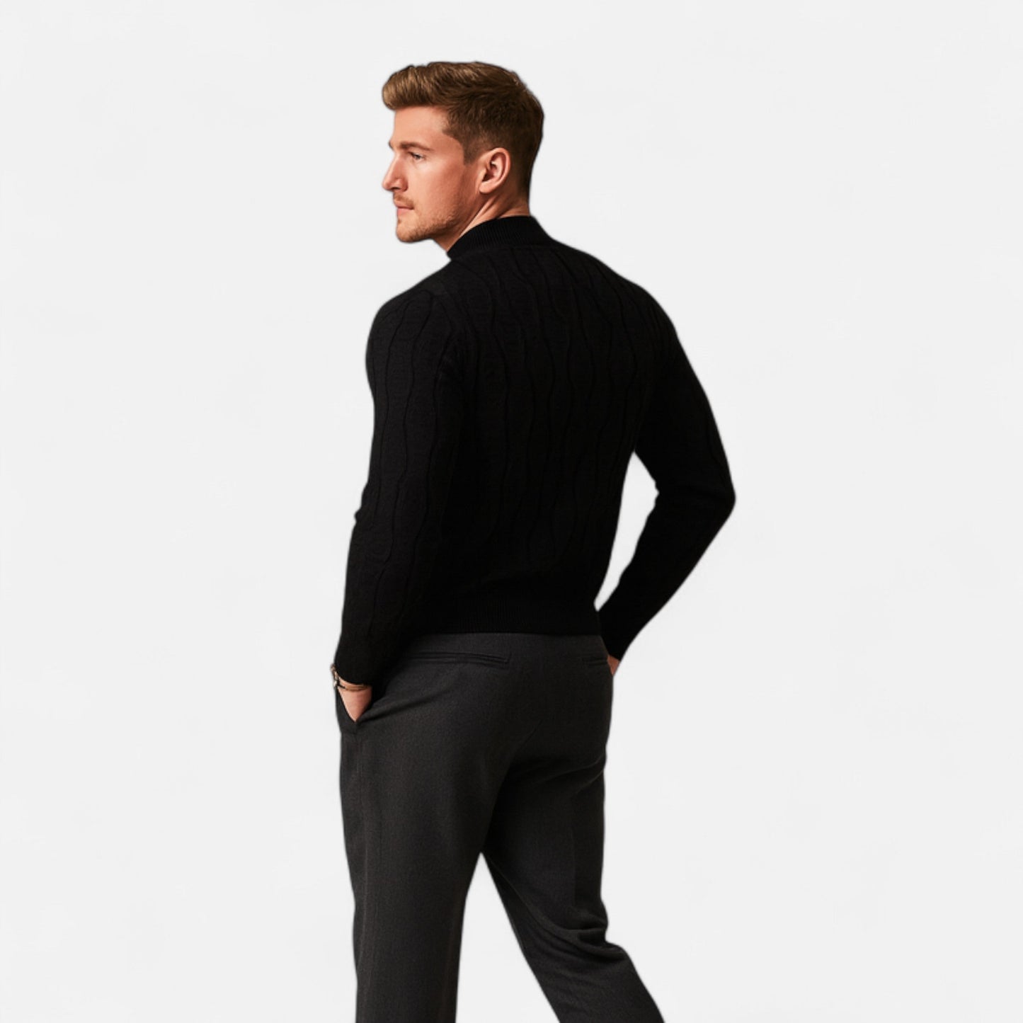Herren Pullover | Entspannte Passform Klassischer Rundhals für Herbst & Winter