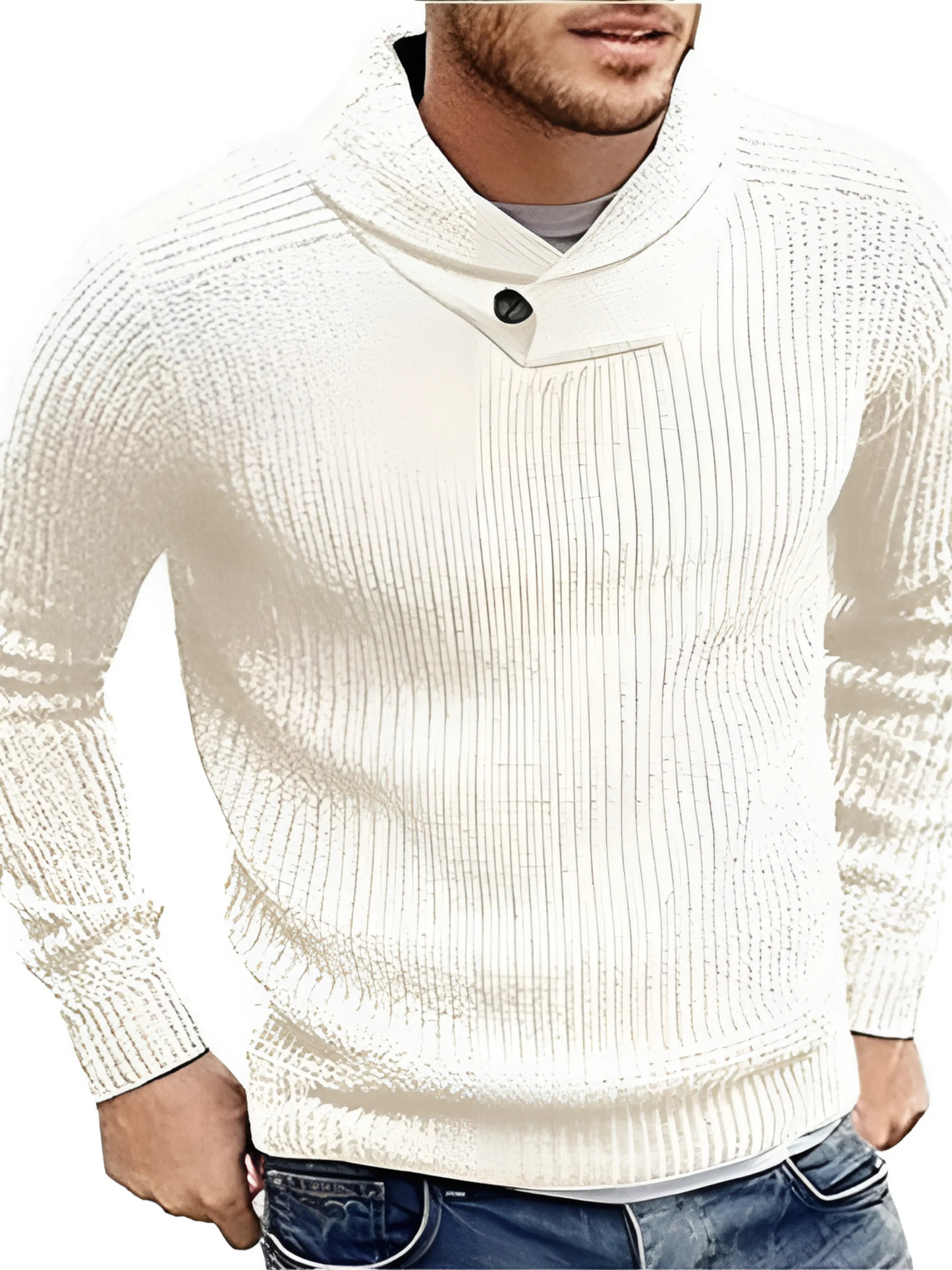 Herrenpullover, Strick, Relaxed Fit | Winter