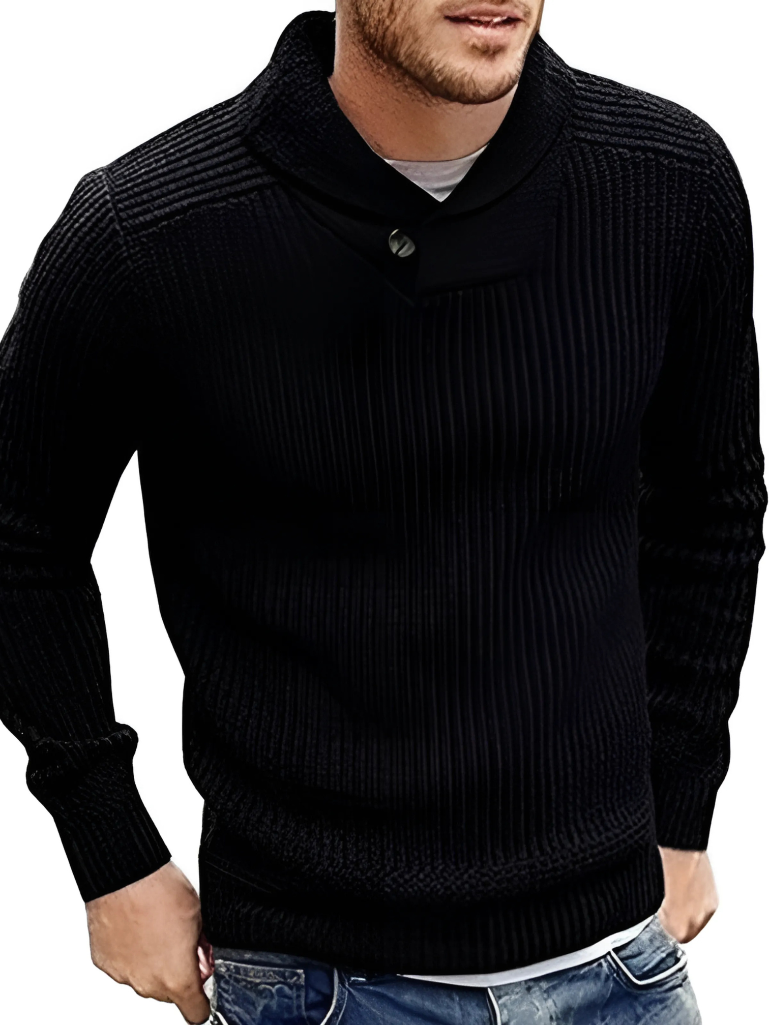 Herrenpullover, Strick, Relaxed Fit | Winter