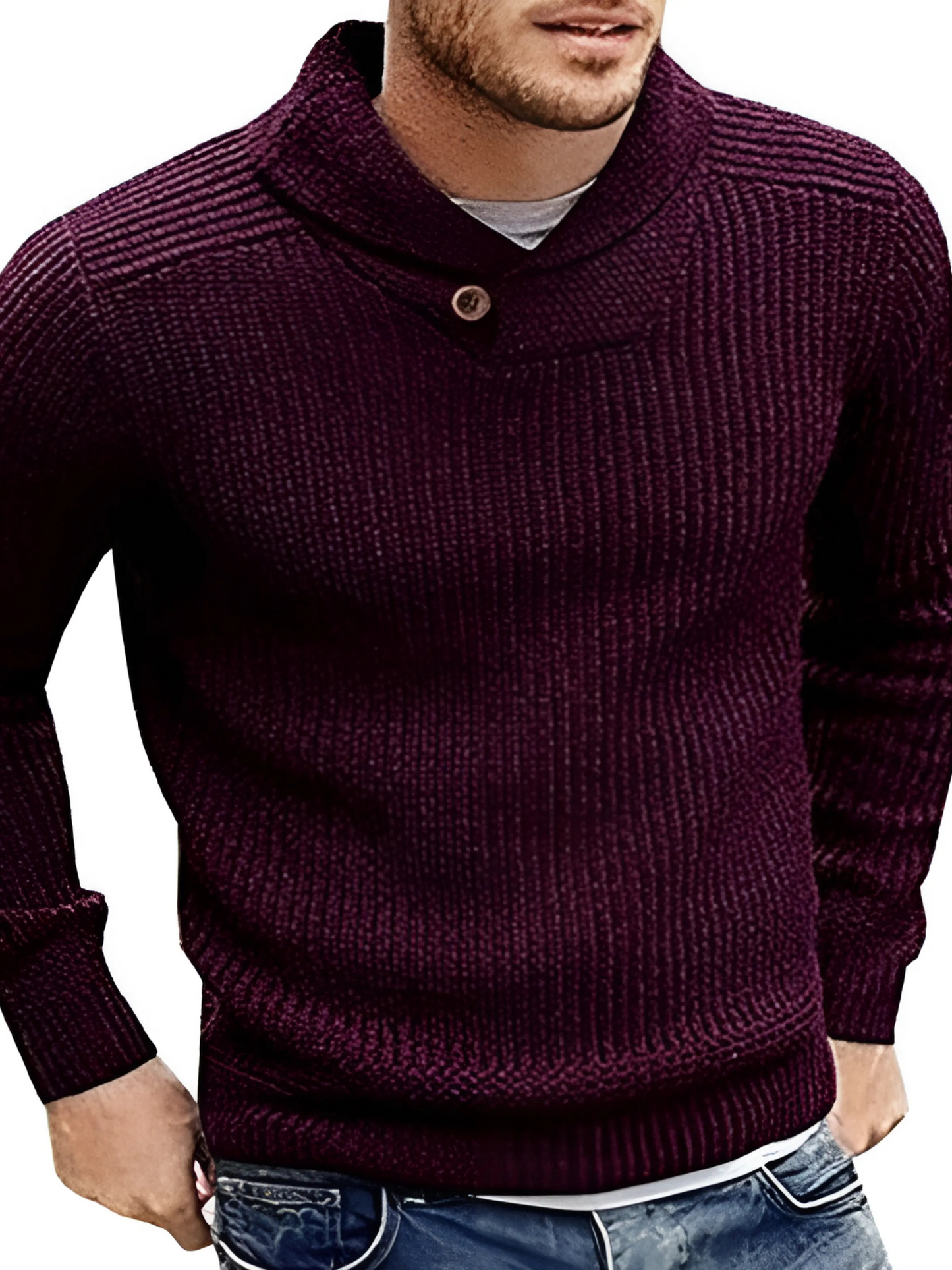 Herrenpullover, Strick, Relaxed Fit | Winter
