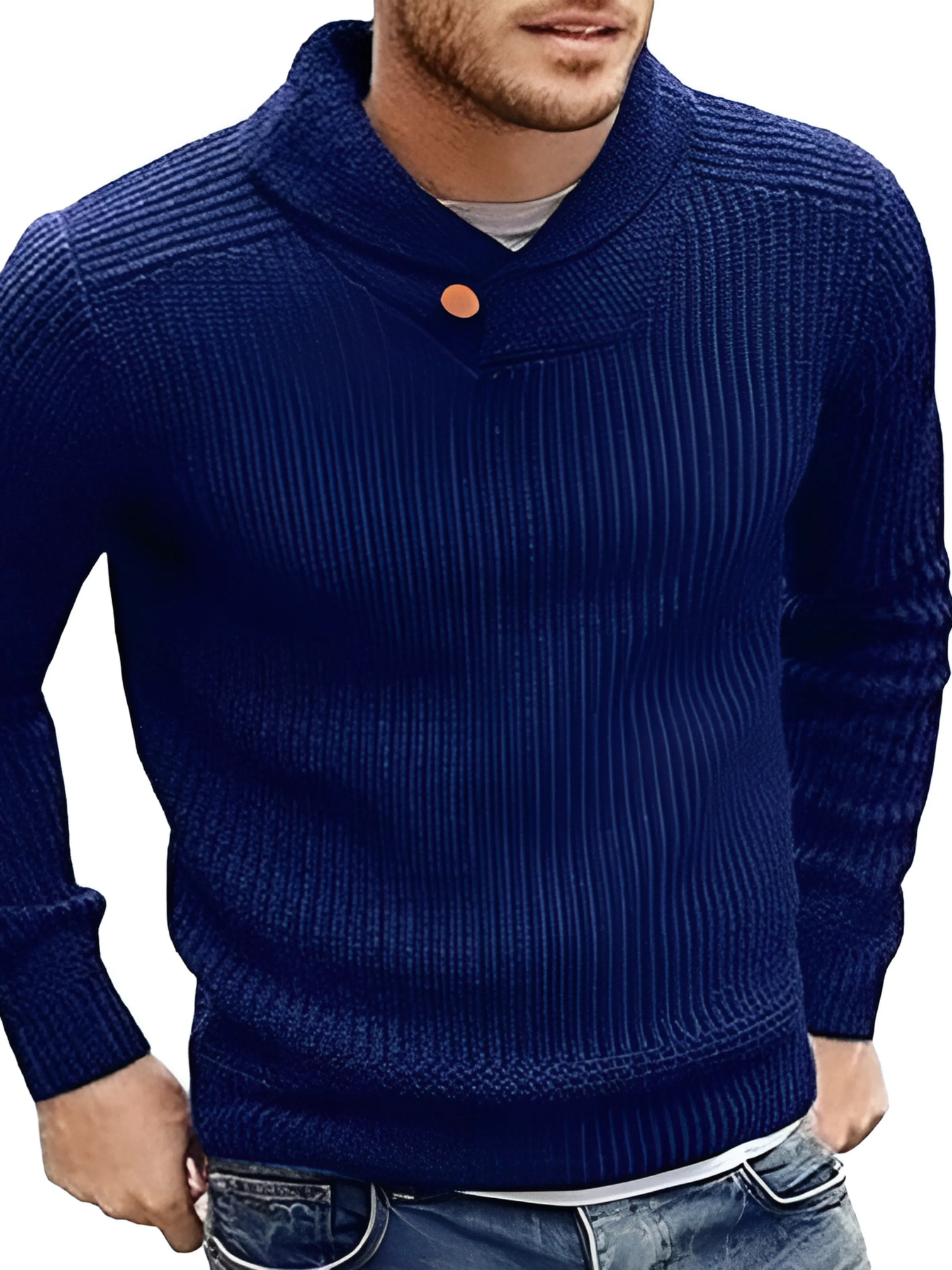 Herrenpullover, Strick, Relaxed Fit | Winter