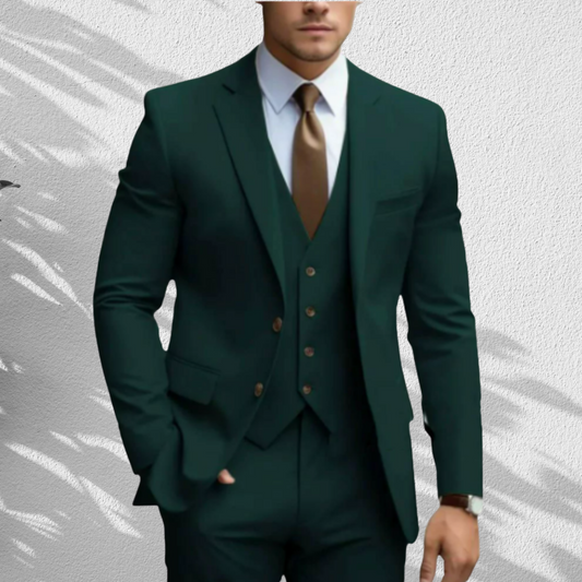 Hochwertiger Dreiteiler – Slim Fit Anzug für Herren zur Hochzeit