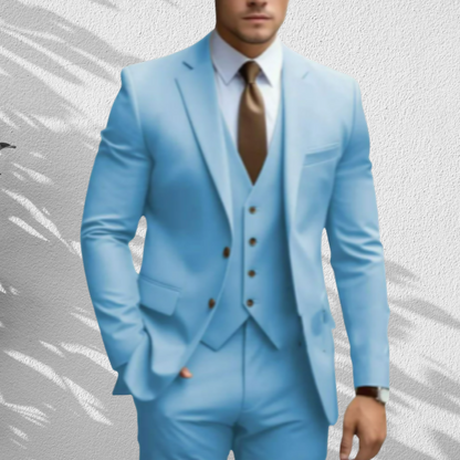 Hochwertiger Dreiteiler – Slim Fit Anzug für Herren zur Hochzeit