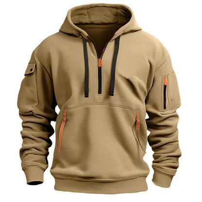 Hoodie Herren | Mit Praktischen Reißverschluss-Taschen
