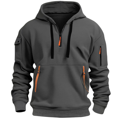 Hoodie Herren | Mit Praktischen Reißverschluss-Taschen