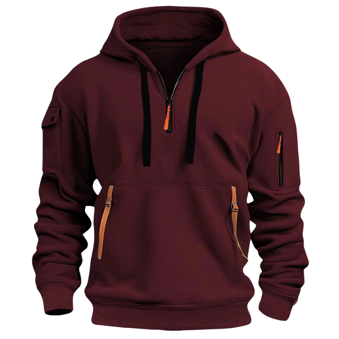 Hoodie Herren | Mit Praktischen Reißverschluss-Taschen