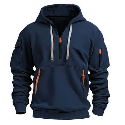Hoodie Herren | Mit Praktischen Reißverschluss-Taschen