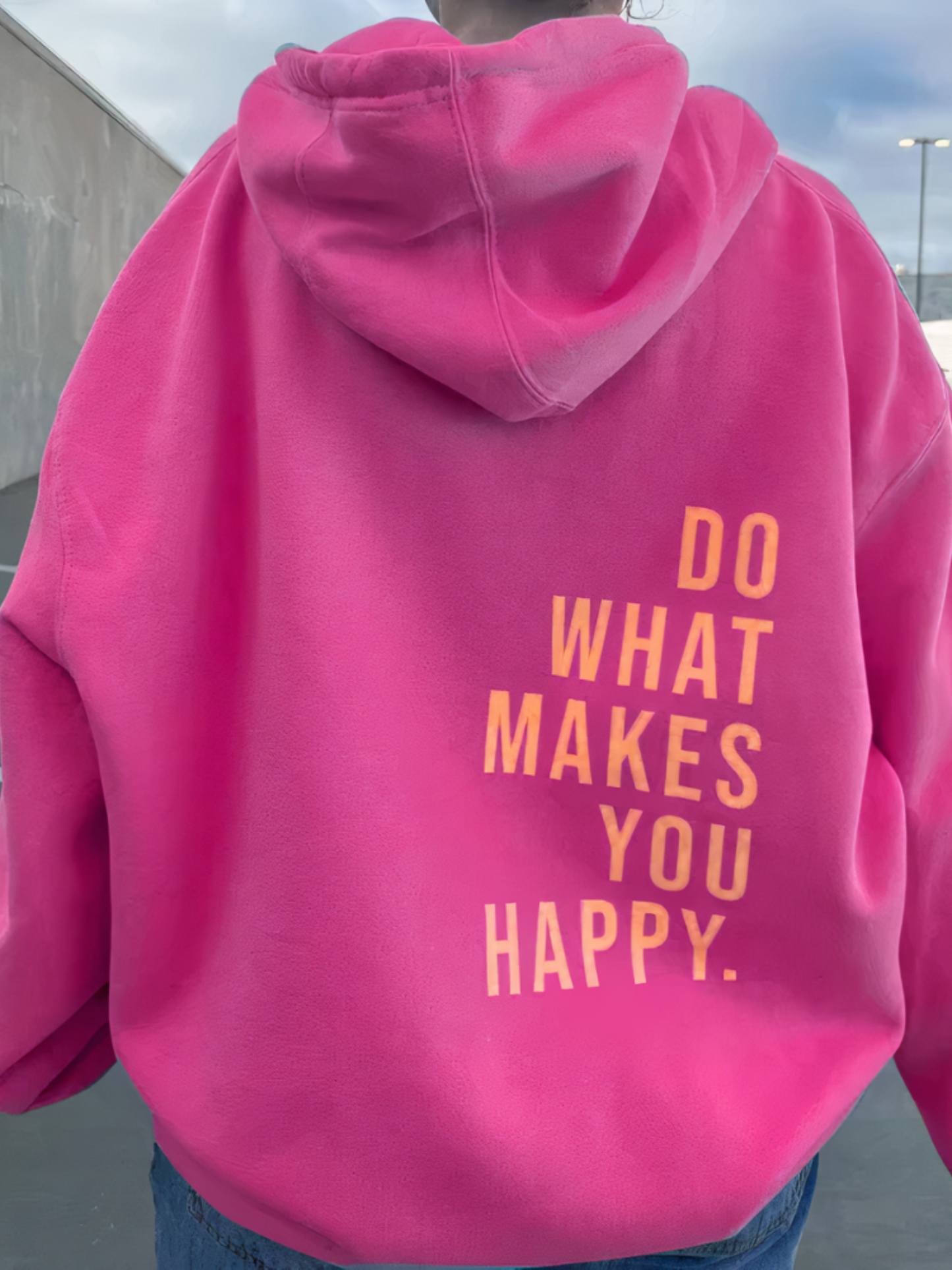 Hoodie mit Buchstabendruck für Damen | Bequem