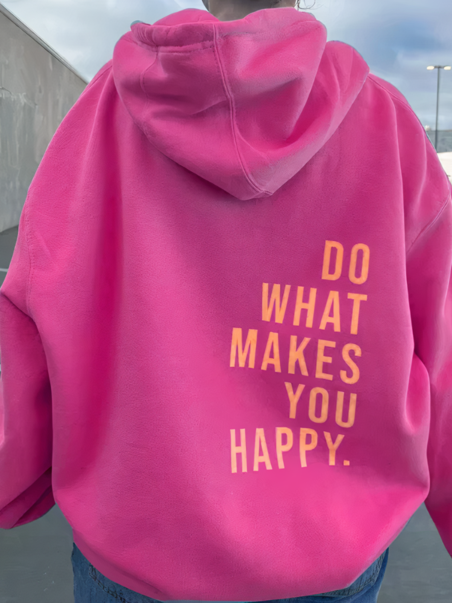 Hoodie mit Buchstabendruck für Damen | Bequem