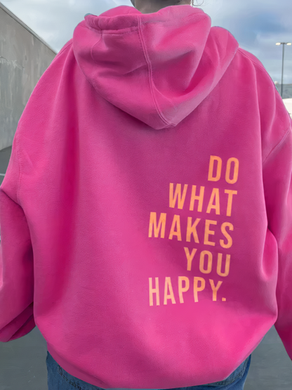 Hoodie mit Buchstabendruck für Damen | Bequem