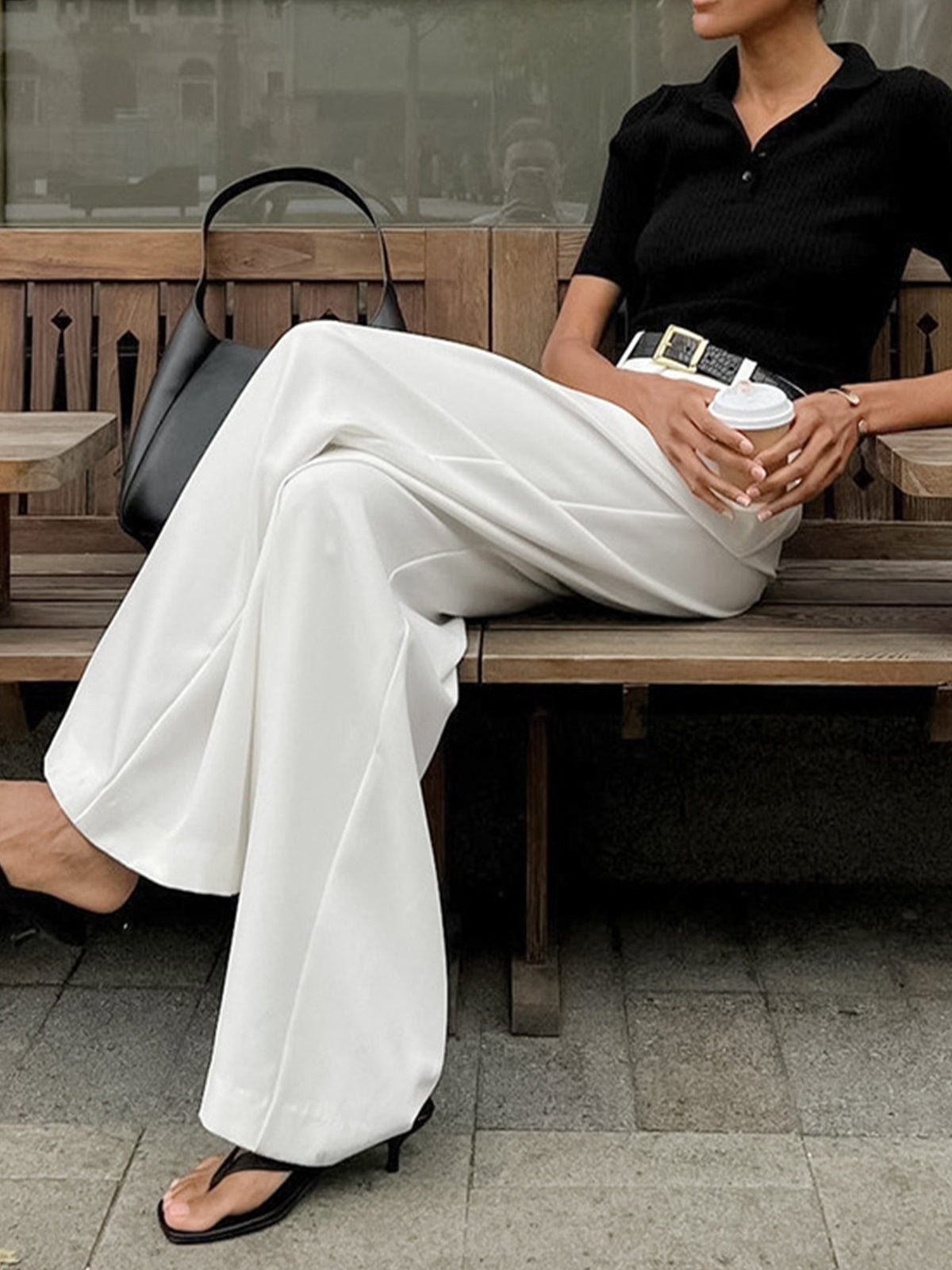 Hose Damen | Hohe Taille & Weiter Schnitt
