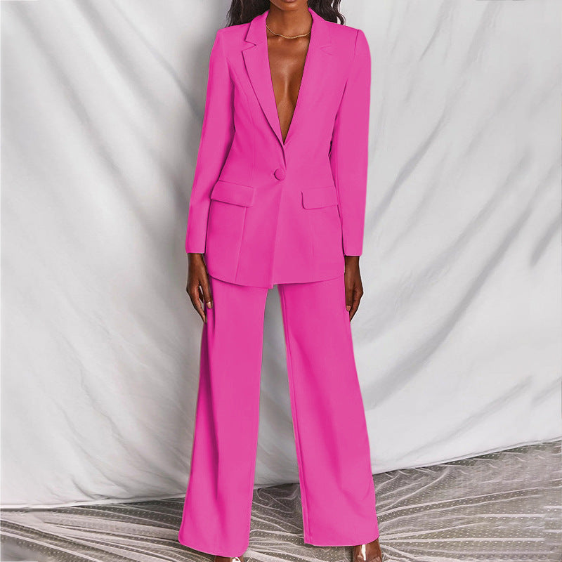 Hosenanzug Damen | Blazer & Weite Hose