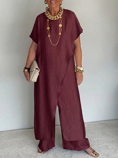 Iasmim - Bequemes Asymmetrisches Locker Sitzendes Kleid 3