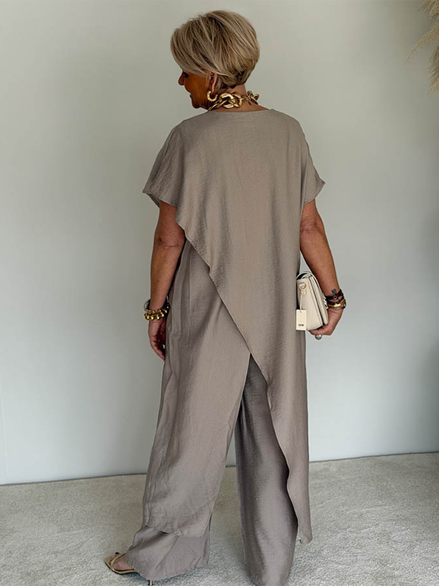 Iasmim - Bequemes Asymmetrisches Locker Sitzendes Kleid 6