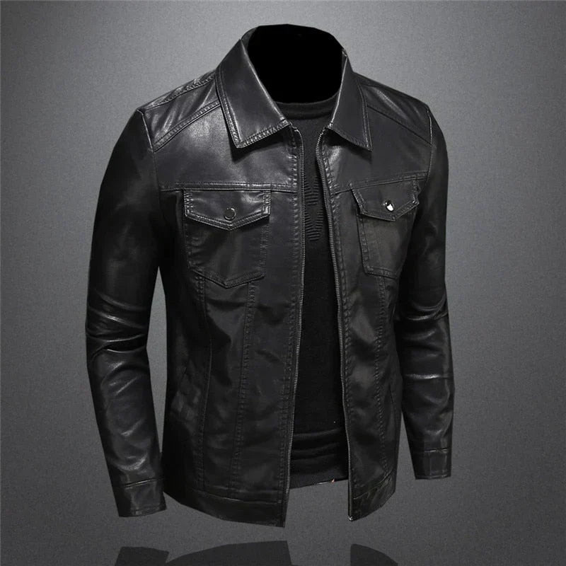 Bikerjacke Herren | Taillierter Schnitt & Edler Look 3