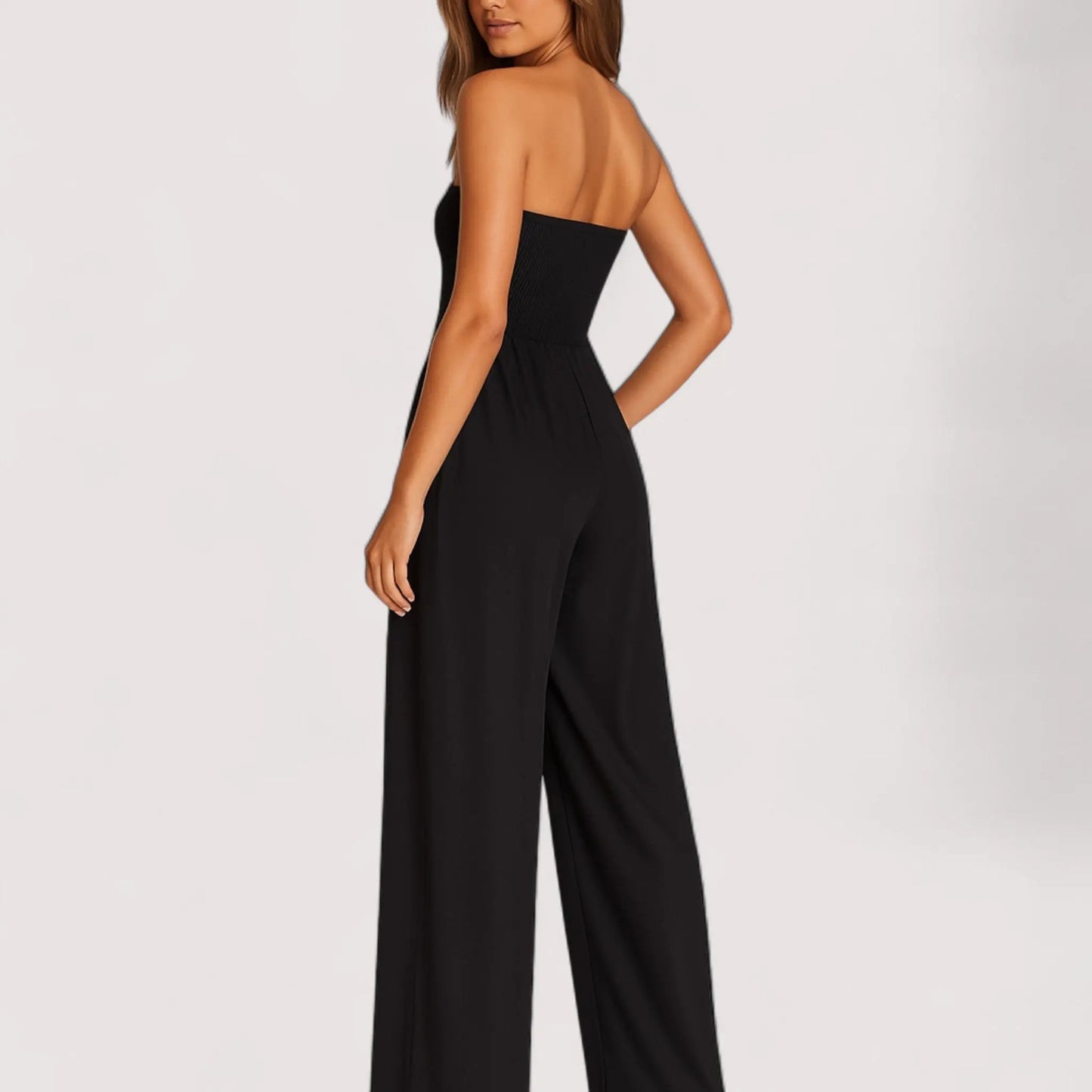 Sommer Jumpsuit Damen | Trägerlos & Elegantes Weites Bein